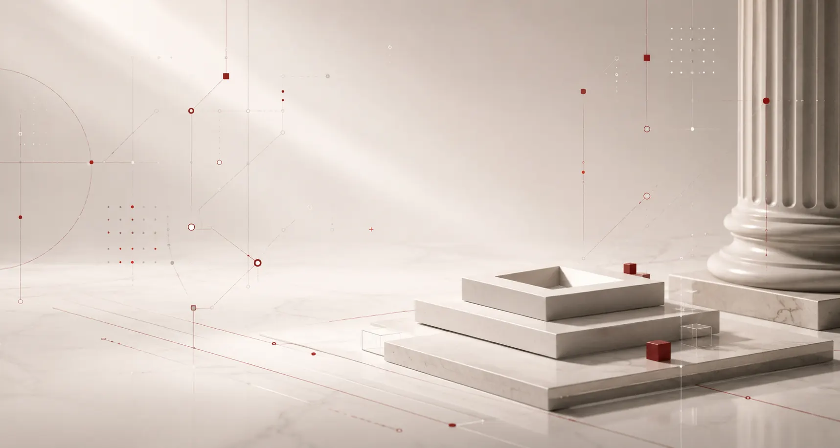 Composición arquitectónica que representa la metodología LawyersinTech